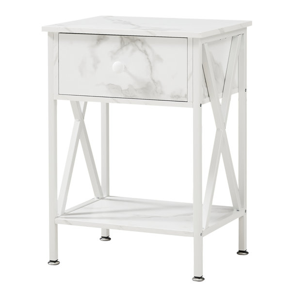 Shreffler end table with shop storage